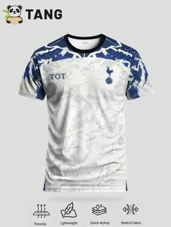 Tottenham Hotspur FC Design Sports Sweatshirt, Men's Comfortable Round Neck Sports Tops Suitable For Match, Football Training And Casual Wear