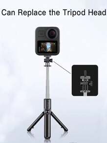 Portable Mini Selfie Stick With Rotatable Handle And Extendable Distance, Universal Phone Holder With Stable Tripod Base, Bluetooth Camera Remote, Multi-Functional For Outdoor Photography