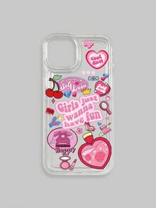 1 peça Case de celular com gráfico de desenho animado e amortecedor de choque, compatível com iPhone e Galaxy, incluindo iPhone 13, 15, 16 Pro Max, 16, 14 e 16 Plus, bem como telefones Galaxy - Multicolorido - Visão 20