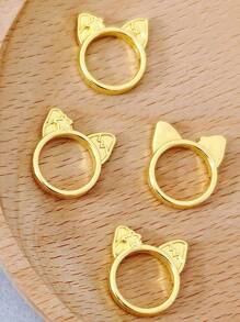 16 Stücke, 16,5 mm legierte Katzeohr Perlen Accessoires. Nicht leicht Farbe zu verlieren, allergiefrei. Geeignet für Ohrringe, Halsketten, Perlenarmbänder. Schlüsselring Dekorationsstücke. Schmuckdekorationsstücke. DIY Accessoires. Erstelle deinen einzigartigen glamourösen Schmuck.