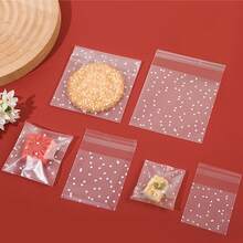 100 كيس ذاتي اللصق للبسكويت، أكياس بلاستيكية DIY للحلوى، أكياس هدايا زخرفية، أكياس تغليف السيلوفان للحلوى والمعجنات، أكياس هدايا لحفلات عيد الميلاد والأعراس والمناسبات الخاصة - متعدد الألوان - مشاهدة 5