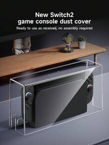 透明防尘罩 兼容Switch二代主机保护 防尘防水 兼容Switch 2(2025)/Switch NS/Switch OLED底座保护壳 不影响散热 保留充电口 支持单面投影 - 彩色 - 查看 5