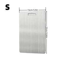 (3pcs/1pc) Stainless Steel Cutting Board Set, For Kitchen Chopping, Small Cutting Board, Double-Sided Graded Cutting Board Set, Suitable For Various Cooking Tasks
