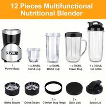 SPZTJK Portable Smoothie Blender & Juicer Combo – 5-Speed Personal Blender For Shakes, Smoothies, And Grinding – ABS Material, 220V, Ideal Kitchen Gift For Healthy Recipes, Family, And Friends, Kitchen Appliance | Glossy Finish | Abs Plastic Body, Blenders For Kitchen