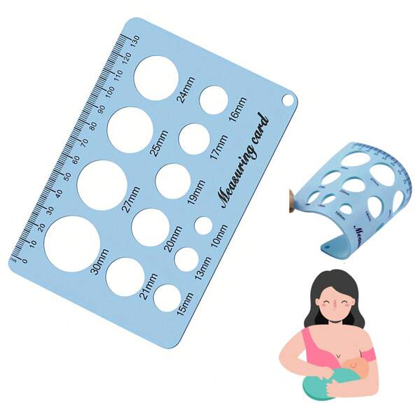 Nipple Ruler For Flange Sizing, Nipple Measurement Tool For Flanges, Silicone And Soft Nipple Flange Measure Tool, Breast Pump Nipple Size Ruler For New Mothers