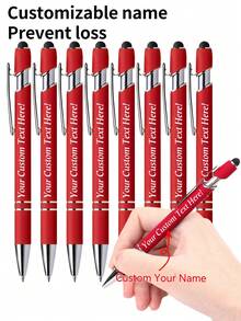 Bộ 1-32 bút bi kim loại có thể thu gọn tùy chỉnh + bút cảm ứng | Tay cầm chống trượt + Đầu bút cỡ trung bình viết trơn tru | Tương thích với điện thoại thông minh/máy tính bảng/thiết bị văn phòng | Khắc tên/ngày tháng/logo | Bút khắc logo dành cho doanh nghiệp + Quà tặng Ngày Nhà giáo + Bút cưới trung tính | Phù hợp cho học sinh/nhân viên văn phòng/giáo viên (nam và nữ) | Quà tặng ngày lễ/sinh nhật (Ngày của Mẹ/Giáng sinh/Lễ tốt nghiệp) | Vật dụng cần thiết cho văn phòng/trường học | Áp dụng được cho nhiều tình huống (Lớp học/Ký túc xá/Hội họp kinh doanh) | Dành cho nam và nữ, thanh thiếu niên, người mới đi làm, đồ dùng văn phòng, tình yêu vĩnh cửu - màu đen - Xem 14