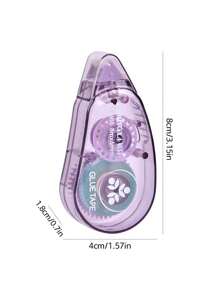 1 Piece Of 8m*6mm Double-Sided Tape, Dot Pattern Decorative Notebook Tape, Suitable For Manual DIY Photo Album Photo Traceless Adhesive Tool Sticker Fixed Crafts Office Learning Handicraft, Scrapbook Paper, Collage, Album, School Supplies, Back To School