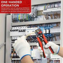 Professional Automatic Wire Strippers - Multi-Functional, 24-10AWG Range, Fast Peeling And Cutting Cable Crimping Tool, With Non-Slip Handle, For Home Decoration, Appliance Repair And Automotive Maintenance, Electrician Manual Tools