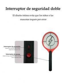 Rechargeable Electric Fly Swatter Racket For Home And Outdoor, 3000 Volts, Large Size (Colors Sent Randomly) - 查看 5