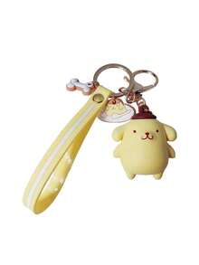 Sanrio حلقة مفاتيح مصنوعة من الحشو الناعم بشكل ساتيريو هيلو كيتي، حلقة مفاتيح جذابة، حلقة مفاتيح من سلسلة سيارات التصادم، حلقة مفاتيح من سلسلة طائرات كيوت، قلادة كورومي للحقيبة الظهر، تميمة دمية سينامورول للحقيبة، قلادة أنمي بوبوم بورين الأنيقة، هدية صغيرة كيوت، قلادة أنمي عصرية، مناسبة لمفاتيح السيارة وتميمات الحقائب المختلفة، هدية رائعة للعائلة والأصدقاء