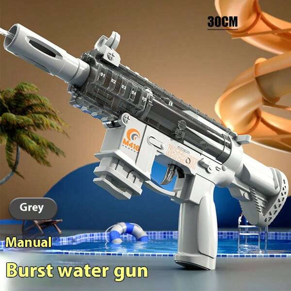1pc M146 Toy Water Gun, Pump-Style Continuous Shooting Water Gun, Kids Water Toy For Pool Play, Summer Water Squirt Gun, Birthday/Holiday Gift