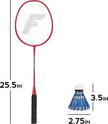 Franklin Sports Juego de bádminton de Repuesto para 2 Jugadores, 2 Raquetas de bádminton y 2 Volantes para Adultos y niños
