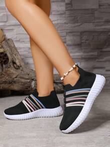 Women's Lightweight Casual Sneakers, Spring/Summer/Autumn, Breathable, Versatile, Soft Bottom, Non-Slip, For Work & Running