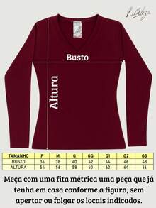 Women's Suede Knit Blouse With V-Neckline – Comfort, Style And Versatility For All Occasions - 紅木色 - 查看 6