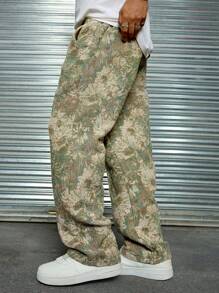 Men's Summer Straight-Leg Casual Pants, Loose Fit Versatile Minimalist Breathable Wide-Leg Trousers