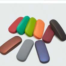 Simple Solid Candy Color Leather Reading Glasses Case Sunglasses Hard Organization Students Optical Myopia Glasses Box Holder