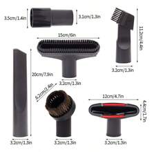 6PCS Universal Home Vacuum Cleaner Accessory Brush Head Suction Head Inner Diameter 32mm 5/6/7/8 Piece Set Combination - 6PCS - View 9