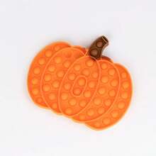 Brinquedo Sensorial de Alívio de Estresse Bolha de Plástico Abóbora Amarela, Brinquedo Sensorial Estourando Bolhas com o Dedo, Brinquedo Popular de Alívio de Estresse para Adultos e Crianças, Decoração de Jogo de Festa para Natal, Halloween, Brinquedo de Relaxamento, Jogo de Empurrar e Estourar Diversão para Crianças e Adultos