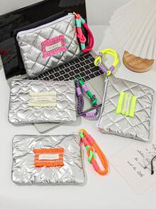 1 Piece Cute Embroidered Pattern Coin Purse For Children Silver Zippered Clutch Bag With Detachable Lanyard Fashionable Mini Wallet Ruffled Decor Makeup Bag Lovely Bow Pattern Lipstick Bag With Rope Key Chain Love-Shaped Pattern Cosmetics Bag Cute Square Purse For Daily Life, Friend Gift, Birthday Gift, Mother's Day Gift, Travel Essentials, Cruise Essentials, Dorm Essentials, Wedding Bridesmaid Gifts - Multicolor - View 5