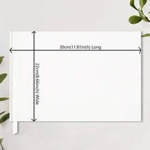 1 Sổ lưu niệm đám cưới màu trắng cá nhân hóa, Sổ lưu niệm dán sticker vàng, Album ảnh cưới, Tình yêu vĩnh cửu - trắng - Xem 6