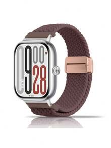 chinbersky 1 条优质尼龙表带，适用于小米 Redmi 手表 5/小米 Redmi 手表 4/小米智能手环 8 Pro/小米智能手环 9 Pro，柔软透气可调节运动替换表带，适合男女，轻便耐用速干腕带