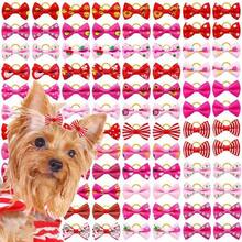 20/30PCS Pet Bow Hair Accessories, Assorted Colors & Styles, Suitable For Cats, Small Dogs (Maltese, Yorkie, Shih Tzu), Tie Up Pet Hair, Make Your Pets More Adorable - Multicolor - View 1