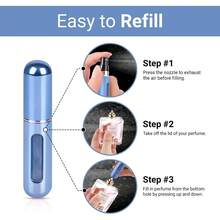 Perfume Travel Refillable Mini Spray Bottles - Portable Mini Refillable Perfume Atomizer Bottle Spray, Scent Pump Case For Travel (Variety Pack Of 4)