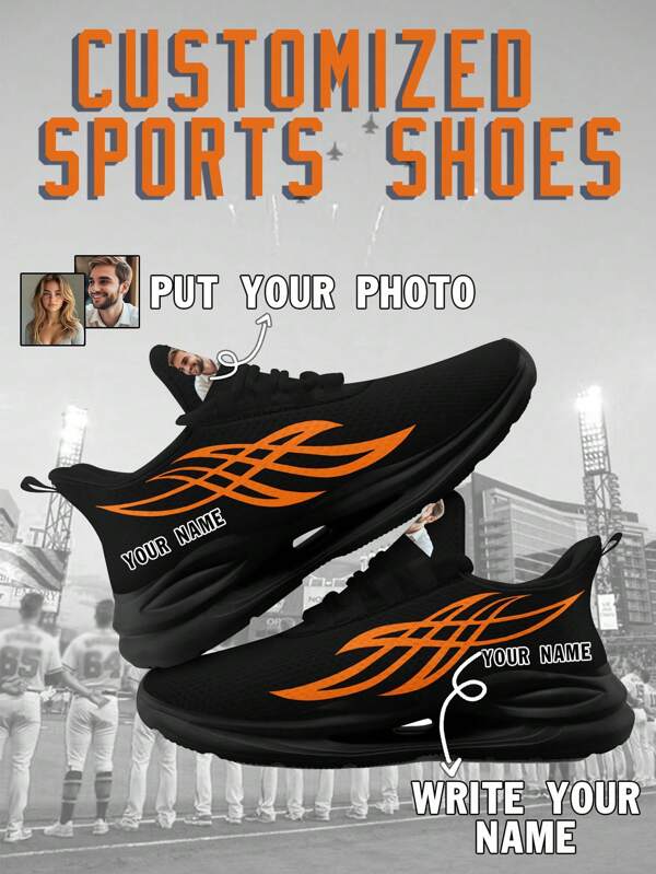 Chaussures de sport personnalisées pour femmes avec technologie de suspension de semelle intermédiaire grande taille, Baskets de course avec image personnalisée, chaussures de sport basses personnalisées, Baskets photo, chaussures de course sur mesure pour femmes, chaussures de sport et de loisirs uniques, cadeaux pour garçons d'honneur, anniversaires, Saint-Valentin, anniversaires, mariages, cadeaux pour la meilleure amie, idéal pour maman/papa/elle/lui/petite amie/petit ami/épouse/mari/ami