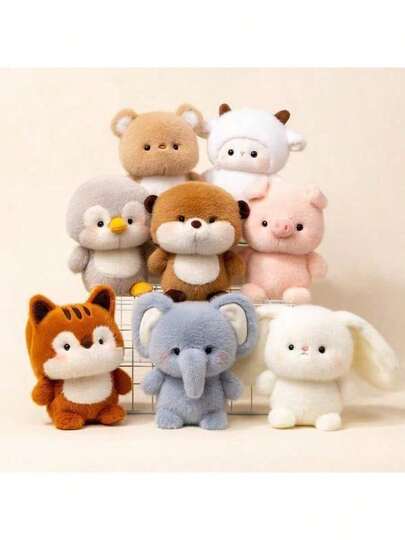 Nuevos juguetes de peluche lindos de 2025, esponjosos y adorables, set de regalo para decoración de habitación, diseño único, suave y multicolor, muñeca confortable, regalo de cumpleaños, accesorio de joyería, accesorio de moda, opción creativa