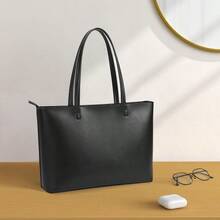 KALIDI Tote Bag Zipper Shoulder Bag Faux Leather Purses Satchel For Women Large Casual Handbag Work Dating CollegeCQC - OneSize - View 3