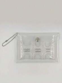 2个装日式零钱包便携式零钱包货币收纳透明卡包男女通用迷你钱包零钱包旅行钱包