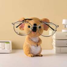 Joivida 1pc Resin Cartoon Koala Eyeglasses Holder, Cute Koala Glasses Frame, Cartoon Theme ABS Desktop Storage Box, Suitable For Fashionable Glasses, Home Office Decor And Gift, Indoor Outdoor Home Decoration - Multicolor - View 6