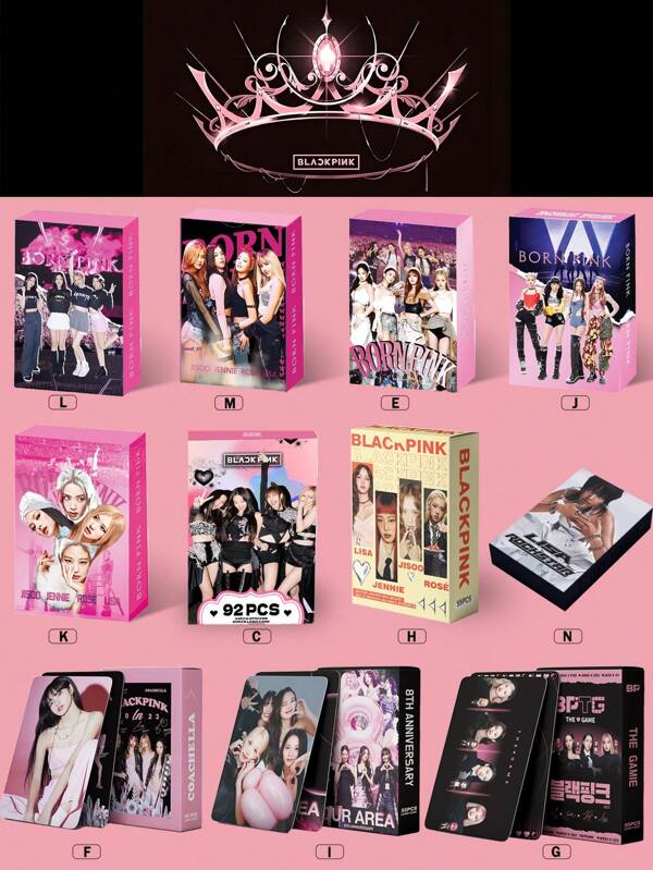pokemon 92PCS/55PCS Blac Kp Ink LOMO Photo Cards Set - Kpop BP Lisa ,Jennie, Jisoo ,Rose, Blink Fan Collection, Student Collection Card,Collecti Lisa Signature Photo Hidden Item, BP Small Card Collection, Birthday Gift, Couple Holiday Gift, Essential Fan Support Card, Lisa Recommended Item, Greeting Cards, Photo Cards, Collecting Card Stickers, LOMO Cards, (60pcs Lomo Card+32pcs Sticker)