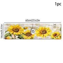 1 pezzo, Tappetino assorbente per rubinetto con motivo a girasole in diatom ooze, tappetino anti-sgocciolamento per il bagno, antiscivolo e antimacchia per accessori da cucina.
