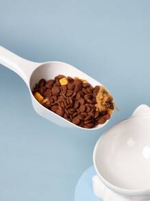 PETSIN Ergonomiczna łyżka do karmy dla zwierząt - głęboka konstrukcja, odpowiednia do karmy dla kotów i psów, trwała miarka do karmy dla zwierząt, do stosowania u wielu zwierząt