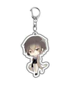 bandai Accesorio de anime Llavero acrílico de anime - Bungou Stray Dogs Lindo colgante de estilo Y2K de dibujos animados, adecuado para bolsos y llaves, regalo perfecto para fans, accesorios de cosplay, llavero de coche, bolso, mochila, pequeña joya, accesorios, regalos creativos, regalos de estudiante, accesorios de coche, colgante de bolso, accesorios escolares