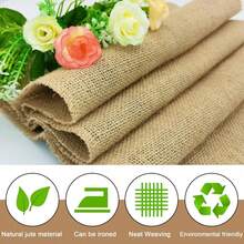 6 Pack Natural Burlap Table Runners,12 X 72 Inch Rustic Jute Table Runner And Placemats Bulk For Western Wedding Table Decorations,Farmhouse Style Party,Holiday,Kitchen Coffee Table Decor Cover - 12 pack 12x36 inch - View 4