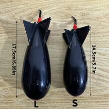 Fishing Spomb Rocket Shape Spod Fishing Feeders Float Bait Holder Tackle Tool Accessories