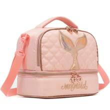 Lancheira de desenho animado para meninas, lancheira para estudantes e piqueniques de viagem para crianças, bolsa fofa - Pacote de Refeição para 118 Meninas - Ver 2