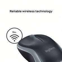 Logitech M185 Wireless Mouse Plug And Play, Driver-Free 12-Month Long Battery Life Silent And Quiet Buttons Portable Office Tool - Red - View 5