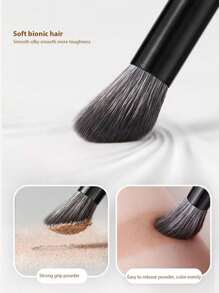 8pcs/Set Soft Bristle Makeup Brushes Set - Eyeshadow Brush, Blending Brush, Crease Brush, Concealer Brush, Angled Liner Brush, Eyebrow Brush, Beauty Makeup Tools