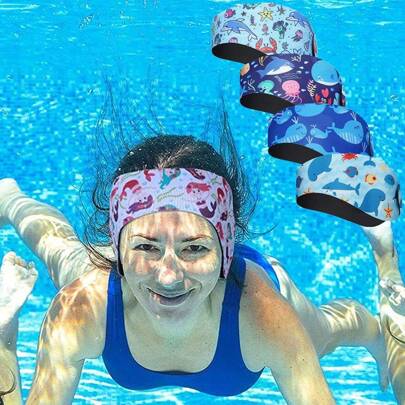 1pc Adjustable Ear Protector Headband, Suitable For Swimming, Bathing, Water Sports, Fitness, Diving, Available In Male And Female Color Series, Beach Essentials, Beach Accessories, Pool Float