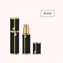 1pc Louischanzl 5ml Premium Leather Sealed Mini Travel Refillable Perfume Atomizer Bottle With Bottom Filling Valve