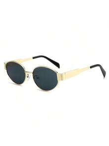 3/4 paires de lunettes de mode à monture métallique ovale pour femmes, convenant pour le port quotidien, les voyages, les vacances, la plage d'été, les activités extérieures, etc. - Multicolore - Voir 7