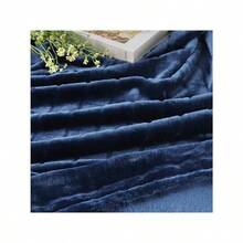 Bertte Plush Throw Blanket Super Soft Fuzzy Warm Blanket | 330 GSM Lightweight Fluffy Cozy Luxury Decorative Stripe Blanket For Bed Couch - 33*43", Brown  Para Sala Cortinas Para Sala Table Cloth Living Room Curtains Table Cover Cortinas Para La Sala Alfombras Para La Sala Cortinas Para Sala - 海軍藍 - 查看 7