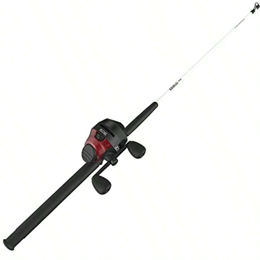 Zebco 606 Spincast Reel And Fishing Rod Combo SH PO - 紅/黑 - 查看 1