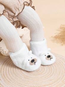 Cute Bear Design Warm Infant Boots, Comfortable Casual For Autumn/Winter