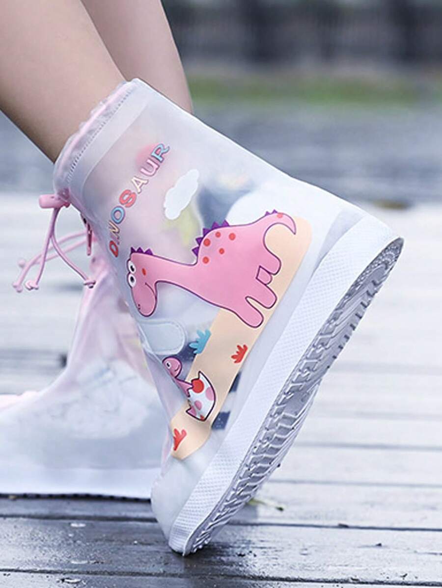1 paar waterdichte, antislip overschoenen voor jongens en meisjes, antislip regenlaarzen voor schoolgaande kinderen, dik voor regenachtige dagen, kampeer- en wandelaccessoires