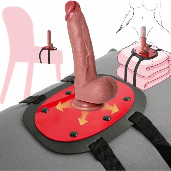 SM-Masturbations-Dildo-Pad mit Saugnapf, Dildo-Halterung mit Saugnapf, Sexspielzeug-Sattel, verstellbarer, starker Sauggurt am Geschirr, Dildo-Halter für Stuhlschaukelkissen, Sofakissen, riesige Anal-G-Punkt-Maschine, SM-Produkt, Sexspielzeug für Erwachsene, Frauen, Paare