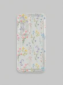 1pc Floral Pattern Transparent Phone Case, Suitable For IPhone 17/17 Air/17 Pro/17 Pro Max And Galaxy Phones, Protective Cover - Multicolor - View 37